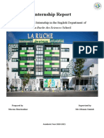 My Internship-Report at La Ruche Des Sciences Private School