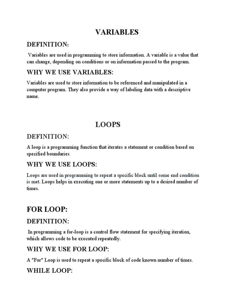 Basics of Programming | PDF