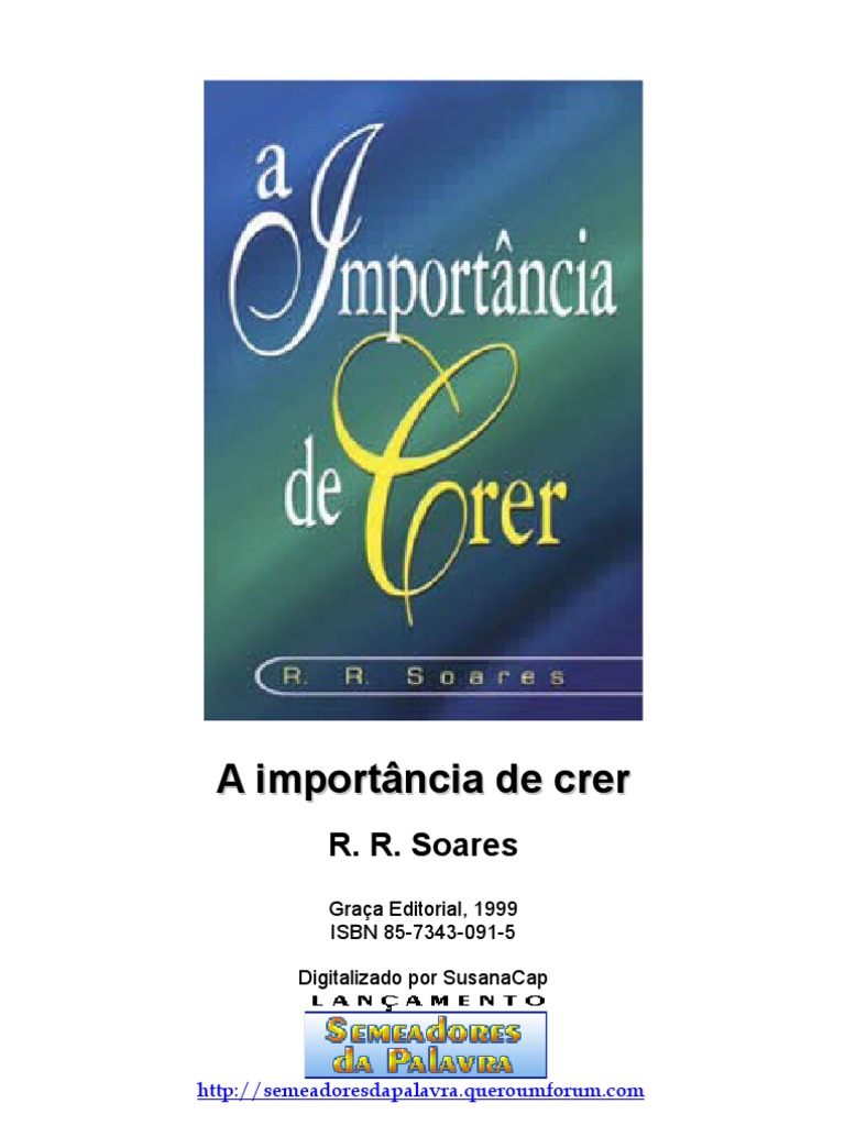 Importância de Crer em Deus | PDF | Oração | Jesus