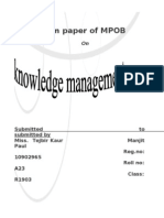 knowledge management Term Paper