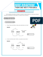 Ejercicios de Edades para Primero de Secundaria
