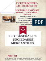 Exposicion Ley General de Sociedades Mercantiles PDF
