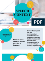 Speech Context
