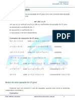 Equações do 2o Grau: Resolução e Propriedades