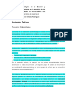 Transición Epidemiológica, Extracto Tesis