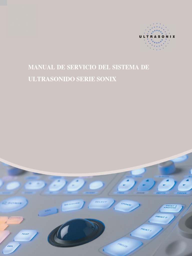 Ssm-001 Sonix Service Manual F. Español., PDF, Software