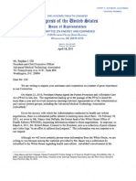 Congressional Letter to the Advanced Medical Technology Association