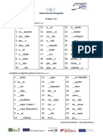 Exercícios de Ortografia 3