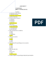 Assignment 7 A. Multiple Choice Question Choose The Correct Answer (1X12 12)