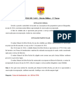 ESTUDO DE CASO DIREITO MILITAR - Gabarito - 3° Turno