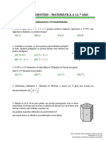 Banco Questoes 12 Ano 1 - Combinatoria e Probabilidades