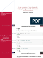 2.5 Copies, Changement de Dimensions Et Concaténation