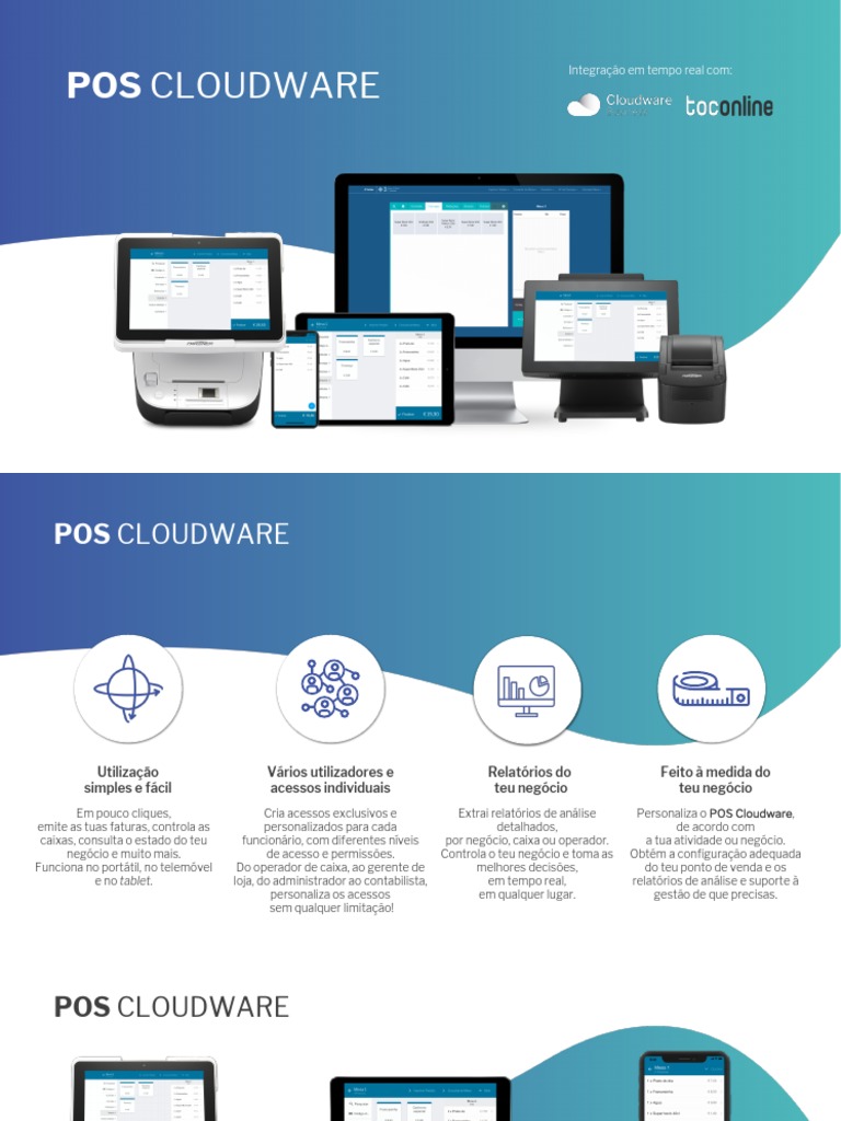 Apresentacao POS Cloudware | PDF | Android (sistema operacional) | Tablets