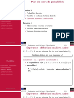 1.3 Espérance, Espérance Conditionnelle