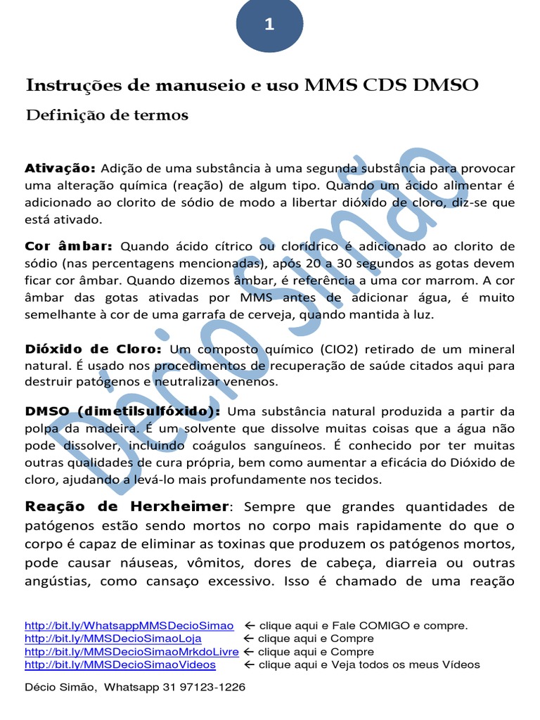 Protocólos e Uso do MMS para Saúde | PDF | Cloro | Química