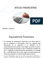 Matematicas Financieras: Christian J. Recinos