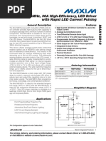 1.5Mhz, 30A High-Efficiency, Led Driver With Rapid Led Current Pulsing