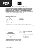 "Full Coverage": Arcs & Sectors: (Edexcel IGCSE June2010-4H Q17)