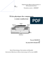TD Et DS de Physique Des Composants a Semiconducteurs