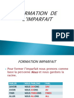 Formation de L'imparfait