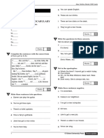 Grammar and Vocabulary: Test 6 (Revision)