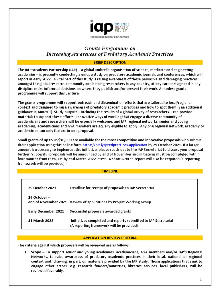 Grants to Combat Predatory Practices | PDF