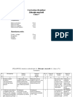 Curriculum Disciplinar