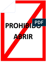 PROHIBIDO