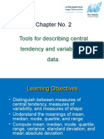 Chapter No.2 Describing Central Tendency and Variability