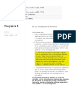 Examen Unidad 1 - Investigacion de Mercados