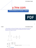 Examples 16.4 AA Similarity of Triangles