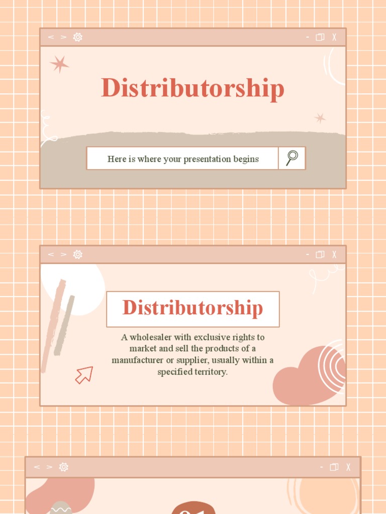 Distributorship Here Is Where Your Presentation Begins PDF