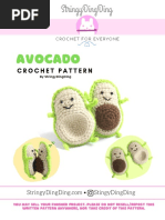 Avocado Food Friends Crochet Pattern by StringyDingDing