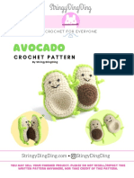 Avocado Food Friends Crochet Pattern by StringyDingDing