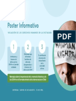 Poster Informativo Defensa de Los DDHH en La Dictadura