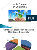 Producción de Energía en Guatemala