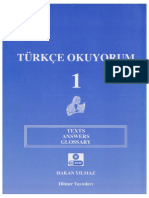 Pdfcoffee.com Turkce Okuyorum 1 2 Manual de Limba Turca PDF Free