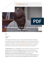 Achille Mbembe_ “a Era Do Humanismo Está Terminando” - Instituto Humanitas Unisinos - IHU