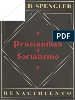 Prusianidad y Socialismo O Spengler