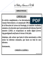 COMUNICADO COMISION ACADEMICA