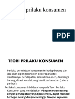 Teori Prilaku Konsumen