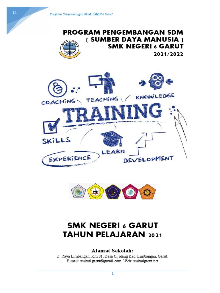 Rencana Pengembangan SDM SMK 6 Garut | PDF