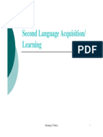 Lec.9.Second Language Acquisition
