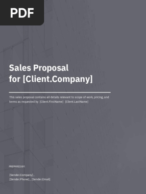 Sales Proposal Template