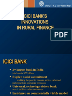Icici Bank'S Innovations in Rural Finance