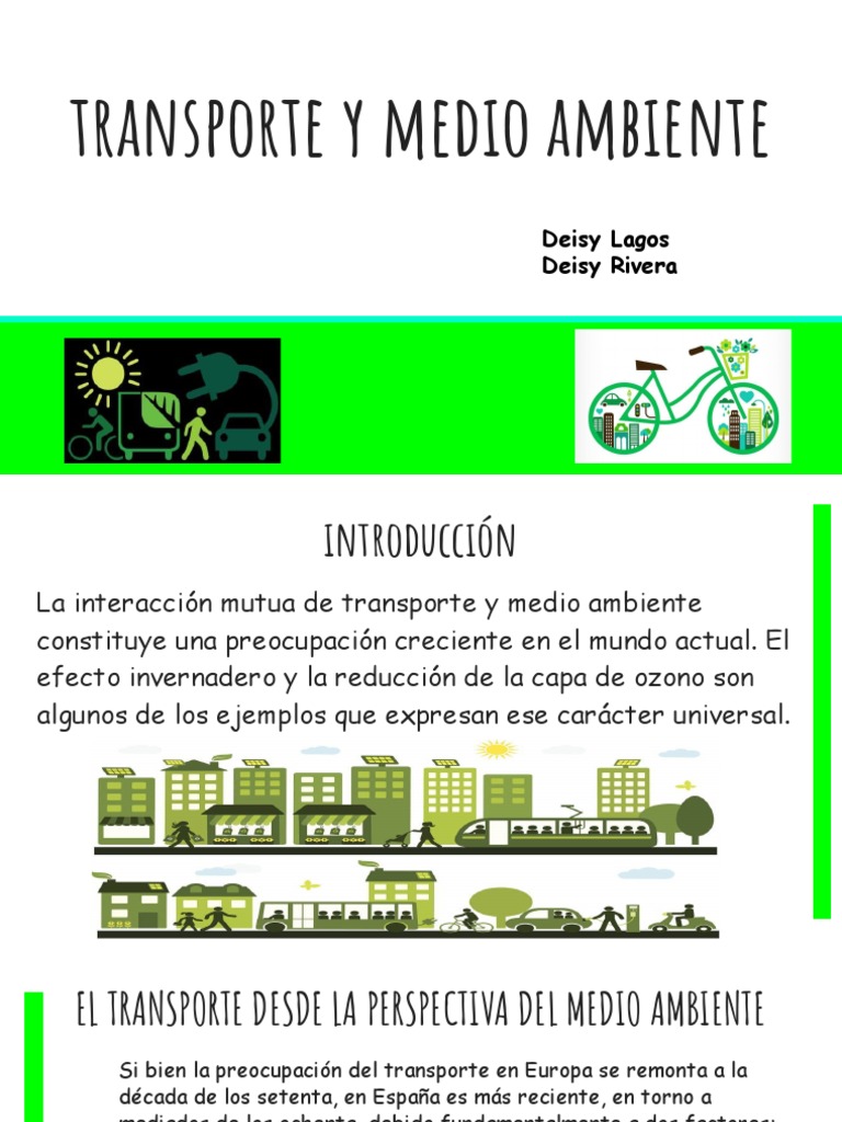 Impacto del Transporte en el Medio Ambiente | PDF | Transporte | Economias