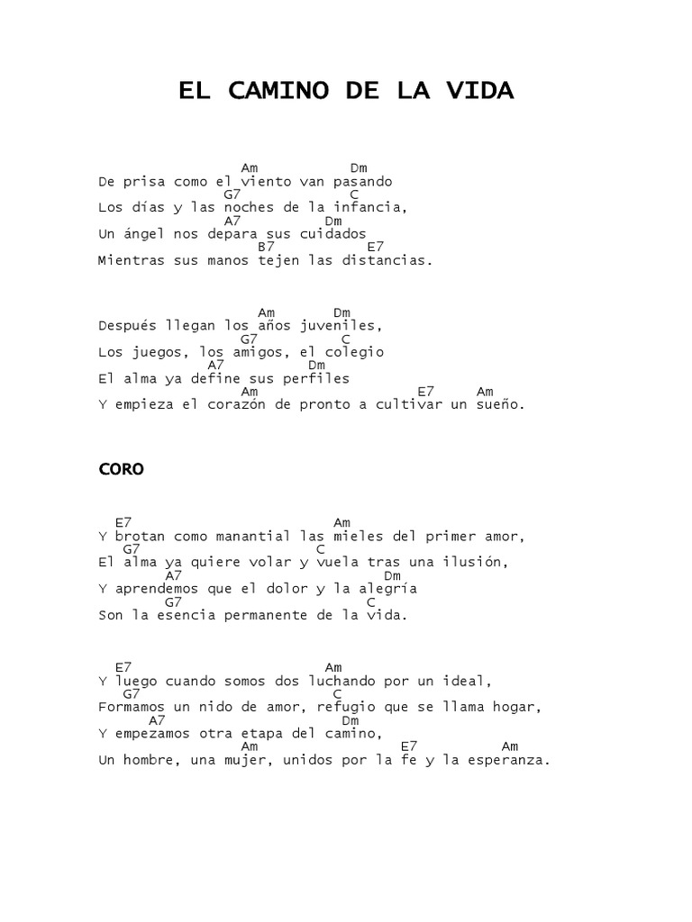 Letra y acordes de 