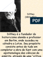 Dilthey, fundador do historicismo alemão