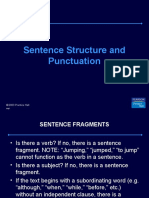 English: Sentence Structure