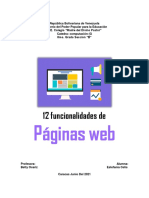 Funcionalidades Pagina Web Estefania Celis